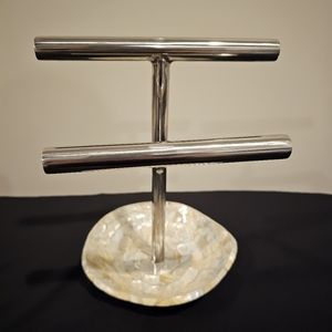 Jewelry Stand with Mother of Pearl Tray